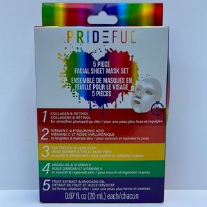 Prideful 5 Piece Facial Sheet Mask Set